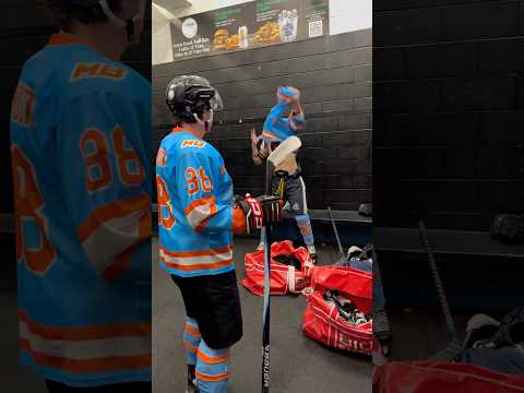 The first guy out of the locker room! ๐๐ #hockey #hockeyplayers