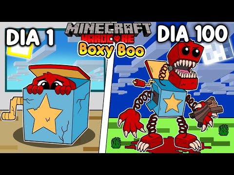 ⭐Sobreviví 100 DÍAS siendo BOXY BOO en Minecraft HARDCORE!