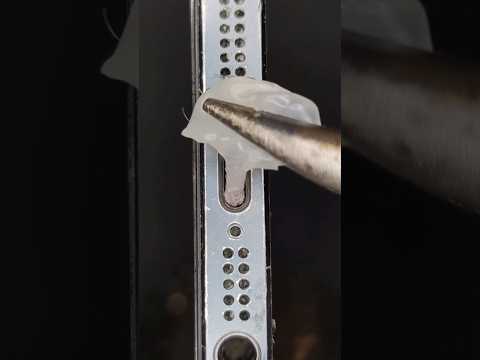 Cleaning iPhone Charging Port with Hot Glue ⚠️ #asmr #satisfafying #waitforit #cleaning
