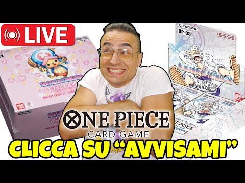 🔴 SBUSTIAMO LA MANGA IN LIVE? BOX OPENING One Piece Card Game OP-05 e EB-01 🔥