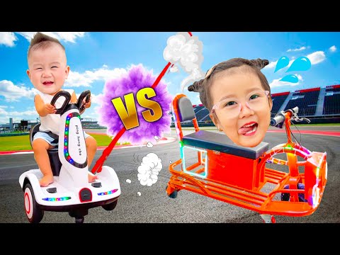 Cam Cam review xe ô tô điện cho em Táo, trải nghiệm đi xe điện mini