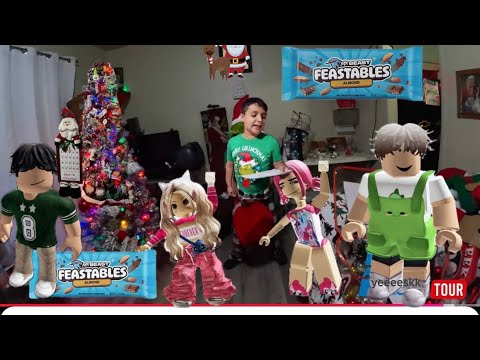 jugamos roblox pusimos el arbol navideño