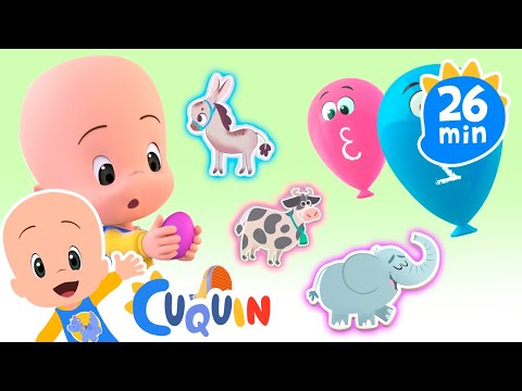 Learn about numbers and colors with Cuquin's Surprise Balloons | Children Educational Videos