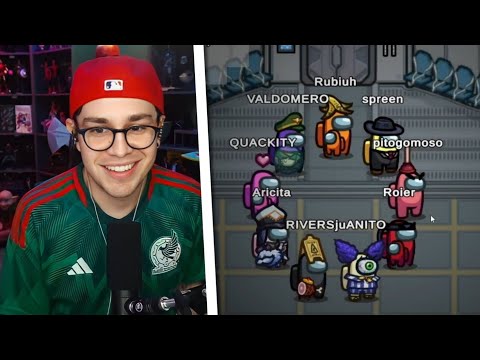 JUANSGUARNIZO JUEGA AMONG US CON RUBIUS, RIVERS, ARI, ROIER, QUACKITY, CARRE, SPREEN Y MARIANA