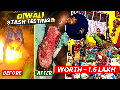 ₹150000 Unique Diwali Crackers 😱 || Diwali Stash Testing 2024 || Skyshot, Biggest Rocket 🚀