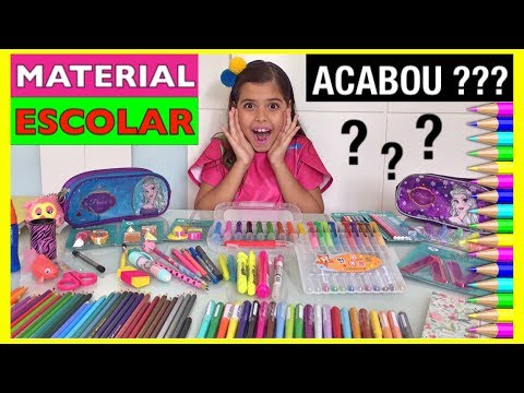 COMO ESTÁ O MEU MATERIAL ESCOLAR no MEIO DO ANO - Organizando meu Material Escolar | NICOLE DUMER