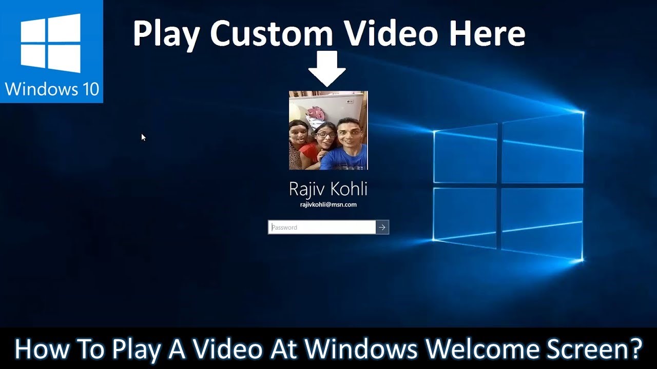 How to Play A Video on Windows Lock Screen Instead Of A Profile Picture - The Teacher