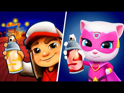 Subway Surfers VS Talking Tom Hero Dash, Subway Surfers New Update, Talking Tom Hero Dash Gameplay