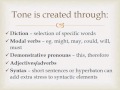 Understanding Tone and Mood in Texts