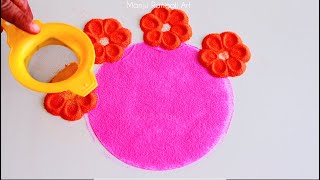 Diwali Easy Rangoli designs 2024 || दीपावली की सरल और सुन्दर रंगोली