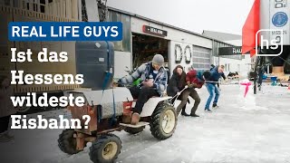 70 Meter lang und aus "geklautem" Schnee: Die DIY-Eisbahn der Real Life Guys | hessenschau