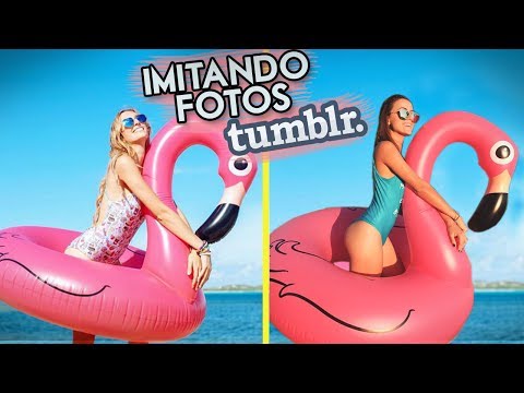 IMITANDO FOTOS TUMBLR NA PISCINA!