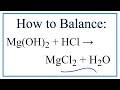 Balancing Chemical Equations Practice