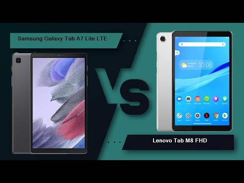 (ENGLISH) Samsung Galaxy Tab A7 Lite LTE Vs Lenovo Tab M8 FHD - Full Comparison [Full Specifications]