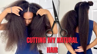 How I Cut & Maintain my Super Long Natural Hair at Home