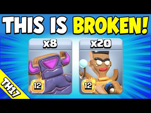 20 x Ram Riders = BROKEN! BEST TH17 Attack Strategy (Clash of Clans)