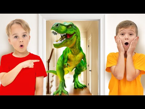 Histórias de Dinossauros para Crianças | Os Brinquedos de Dinossauro do Chris Ganham Vida