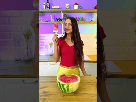Wassermelone gewinnt gegen Eiscreme! Lebensmittel-Hack! 🍉🍦