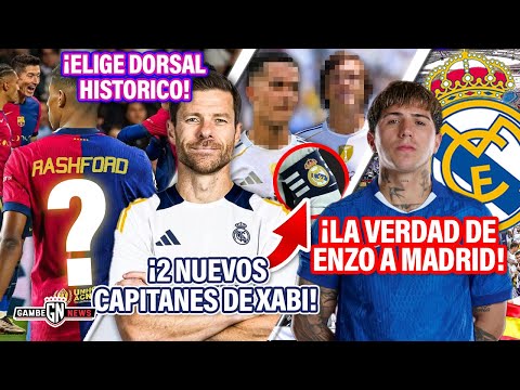 Rashford elige DORSAL HISTÓRICO en Barça🤩|2 nuevos CAPITANES de Xabi✅|La VERDAD de Enzo a Madrid