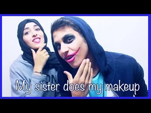 my sister does my makeup Moha / اختي نجود تسويلي مكياج ((= / موها