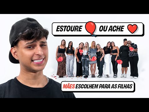 MÃES ESTOURAM BALÃO E ESCOLHEM O DATE DAS FILHAS 💜 EP. 6