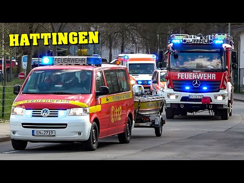 [WASSERRETTUNG AUF DER RUHR] - Feuerwehr Hattingen, DLRG und mehr im Großeinsatz!