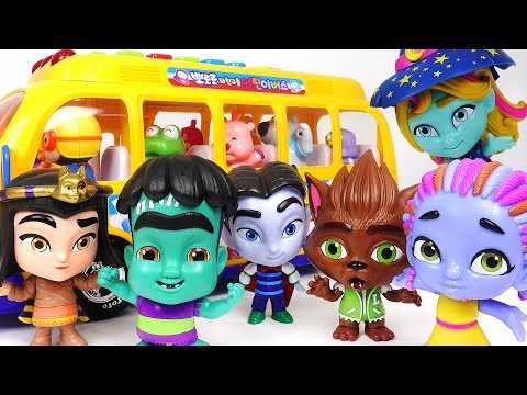 Help! Pororo bus is dangerous! Let’s Go Super Monster's! change into a ghost! #PinkyPopTOY