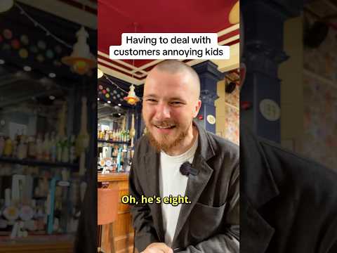Dealing with annoying kids at work #comedy #hospitality #bartender #service #work