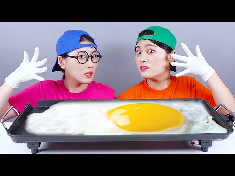 Telur Burung Unta Raksasa Mukbang DONA