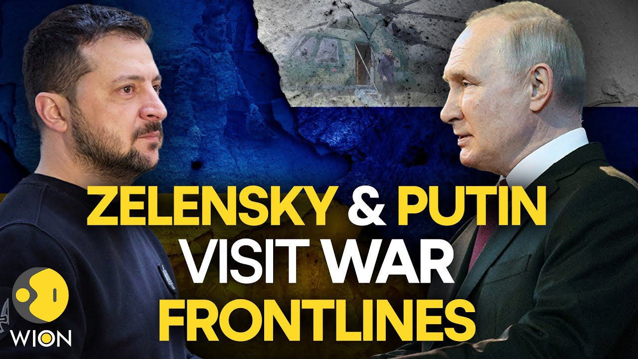 Russia’s Putin & Ukraine’s Zelensky visit frontlines amid raging war