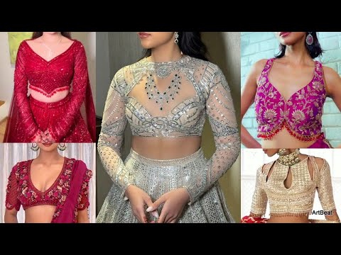 New Latest Designer Silk Blouse Designs Amazing Work Designs For Sarees, Croptops & Lehengas 2025