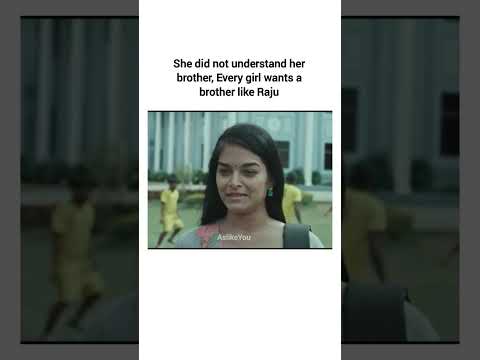 She did not understand her brother, Every girl wants a brother like Raju #sad #reel #status #love