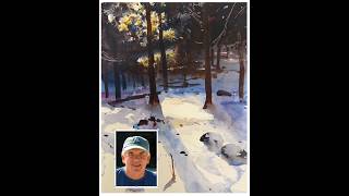 Sun Light in the Woods, Easy Watercolor with Paul George