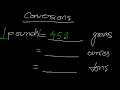 Unit Conversions for Weight