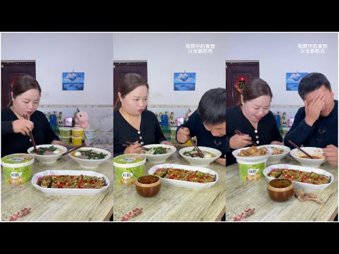 Funny eating and broadcasting
