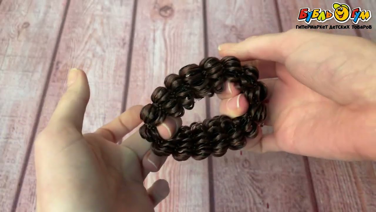 Резинка объемная для волос плетенная в ассортименте - видео