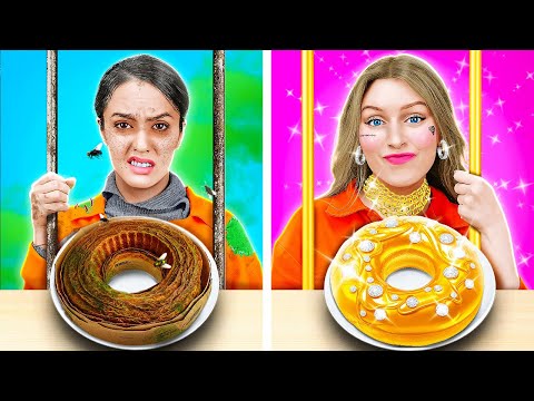 🚨 GEFÄNGNIS-KOCHDUELL: REICH 💸 vs. ARM 🥄 || Wilde Food-Hacks & Verrückte Rezepte von 123 GO! FOOD