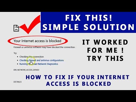 your internet access is blocked