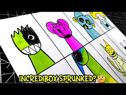 Dibujo los PERSONAJES de INCREDIBOX SPRUNKED HORROR GAME pt 3⚠️  Incredibox Sprunki all HORROR mode