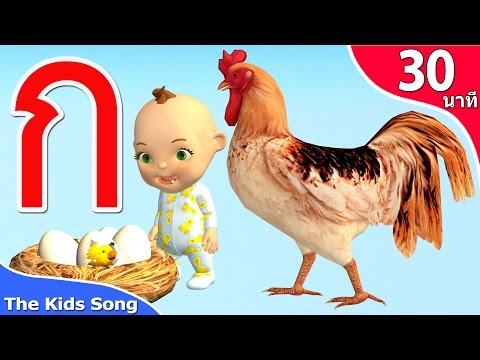 ก.ไก่ อนุบาล | ABC | เพลงช้าง รวมเพลงเด็ก 30 นาที - The Kids Song