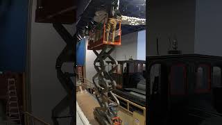 Construction update of the museum's train exhibit