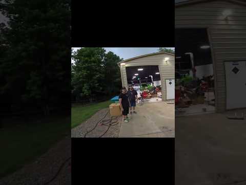 Tornado Touched Down while Working on my Car! 😱 #storm #tornado #damage #itsjusta6 #trending #viral