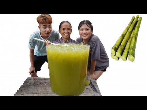 Bà Tân Vlog - Làm Cốc Nước Mía Siêu To Siêu Khổng Lồ Giải Nhiệt Mùa Hè
