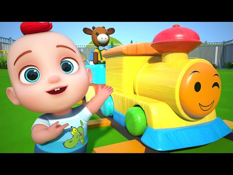 The Color Train Song | Learn Colors for Kids | Kids Songs & Nursery Rhymes for Babies | GoBooBoo