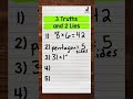 Identifying True Statements in Math