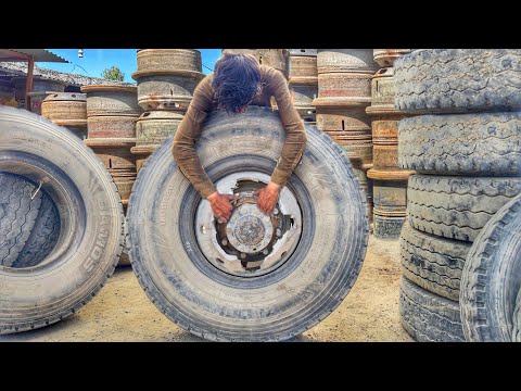 Emergency Truck Fractured Rim Repair with Recycled Ship Sheets