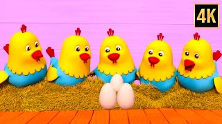 Five Fat Hens Jumping on the Bed, Nursery Rhyme & More Songs for Children
