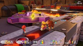 Super Mario Party Jamboree #236 King Bowser's Keep Wario vs Mario vs Waluigi vs Luigi