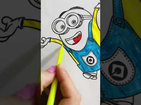 3 Marker Challenge 🤔 #shorts Whose was better? Pikachu or Minion ?