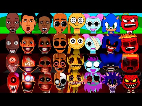 New Sprunki OC: From Phase 1 to Phase 4! Ronaldo, Pibby, Tenge Tenge, Tung Sahur, Sonic, IShowSpeed